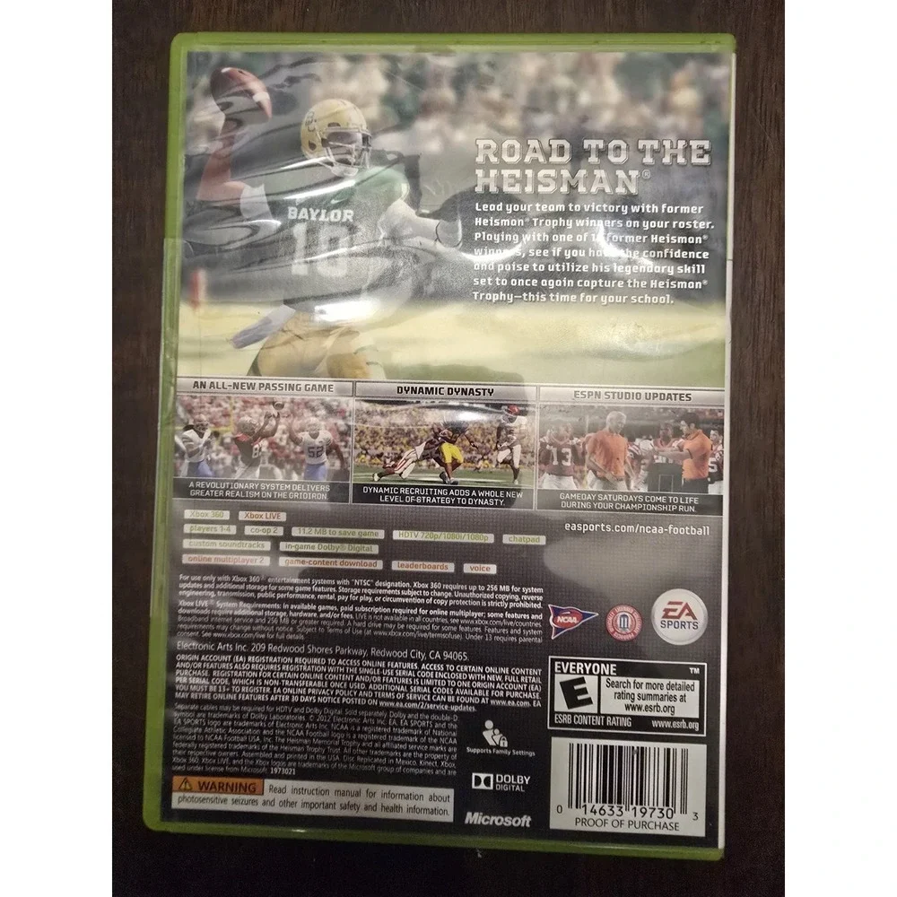 NCAA‎ Football 13 (Microsoft Xbox 360, 2012) TESTED